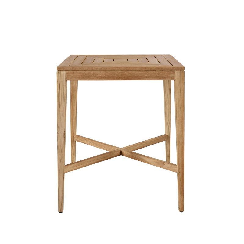 Chesapeake Outdoor Square Teak Bar Table