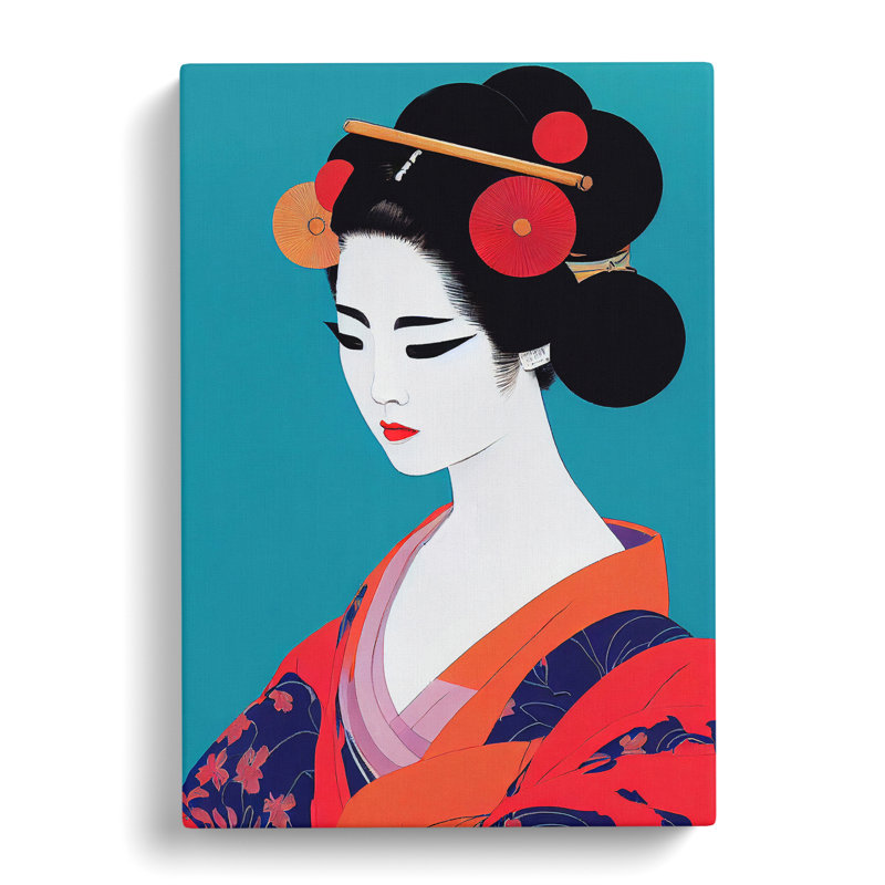 Luscious Geisha - Wrapped Canvas, 76cm H x 50cm W x 3cm D