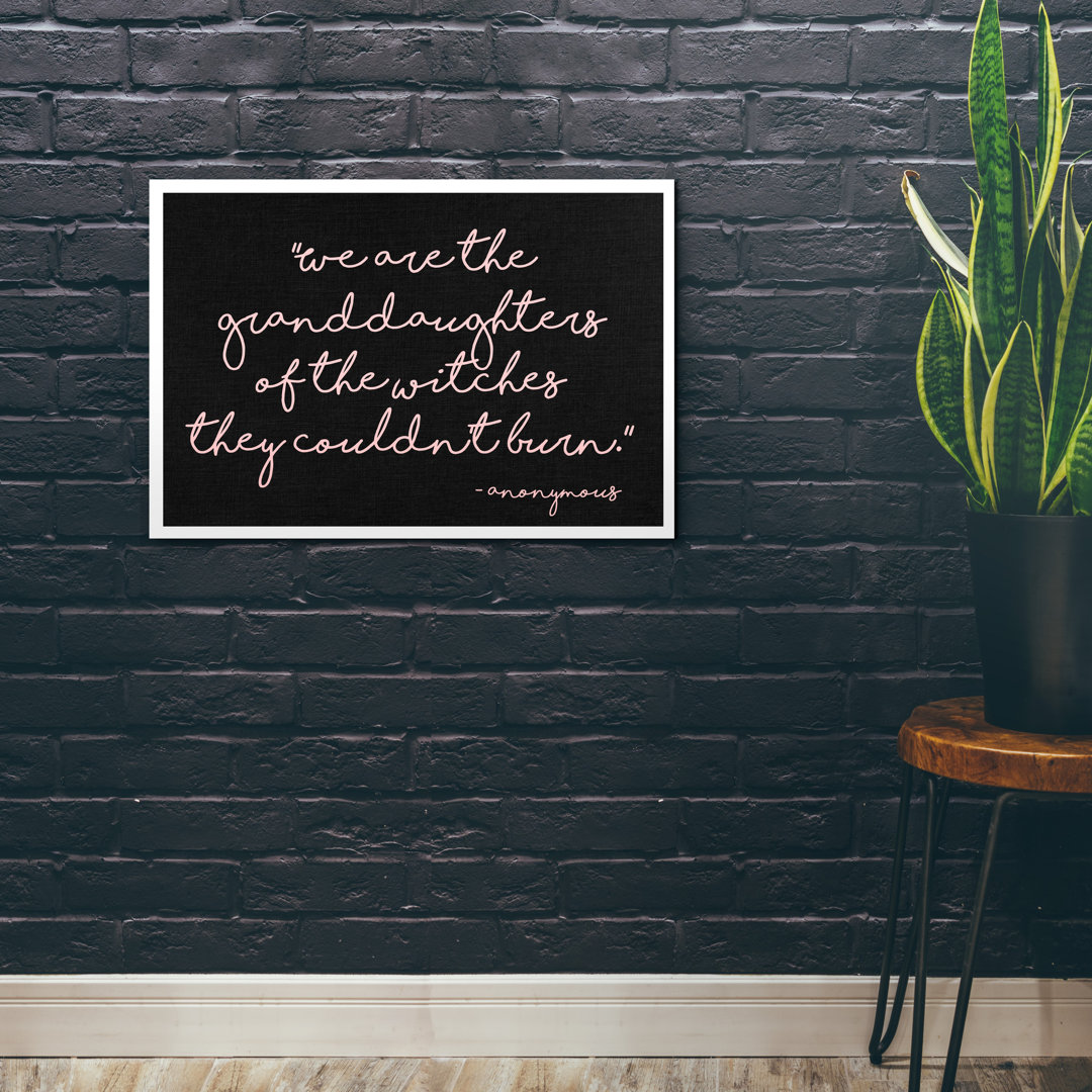 'Granddaughters' Textual Art