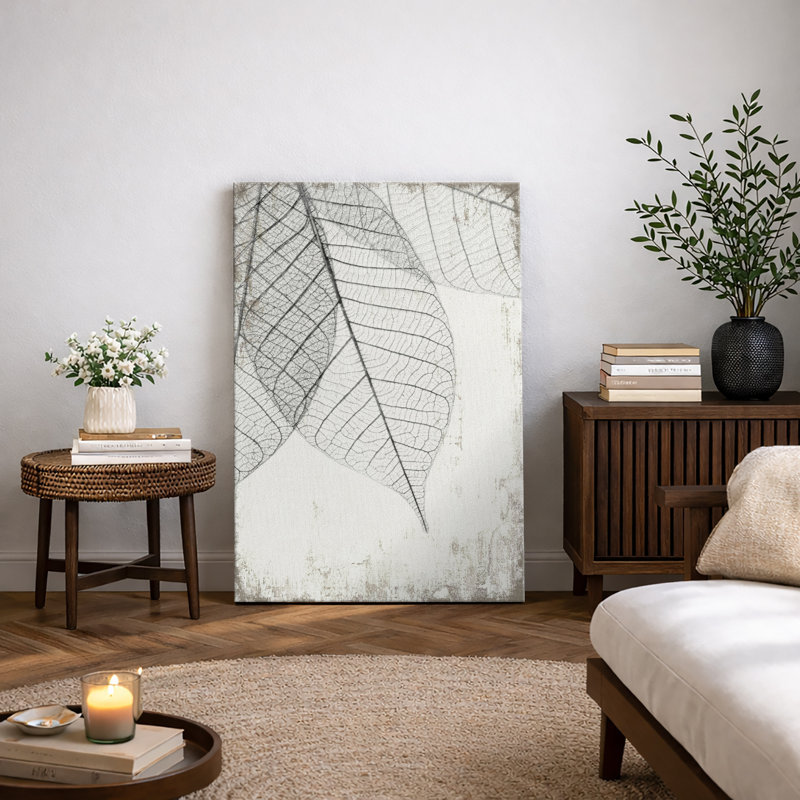 Impression sur toile encadrée Minimal Botanical, H 36 po x l 24 po, Toile tendue, Sans cadre