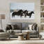 Toile «Winter Herd of Horses», conception par Amy Carroll-2123104272