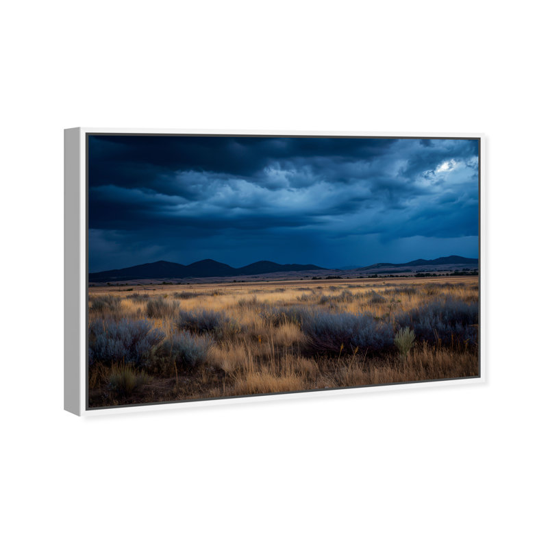 Dark Sky I Print by Oliver Gal, 11" H x 16" W, White Floater Frame