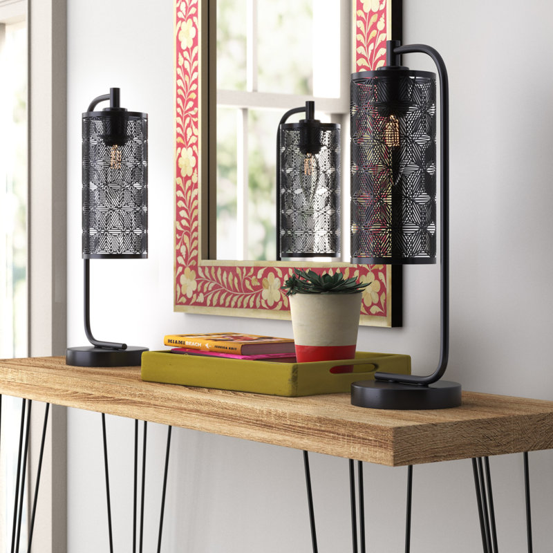 Ensemble de lampe de table 18,5 po Felten, Noir