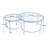 Ensemble de tables gigognes en verre