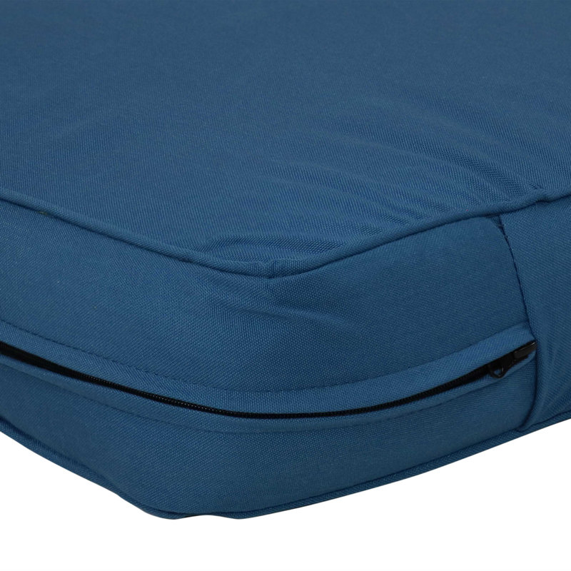 24" x 24" Seat and Back Cushion Set for Outdoor Chairs - Blue, Blue