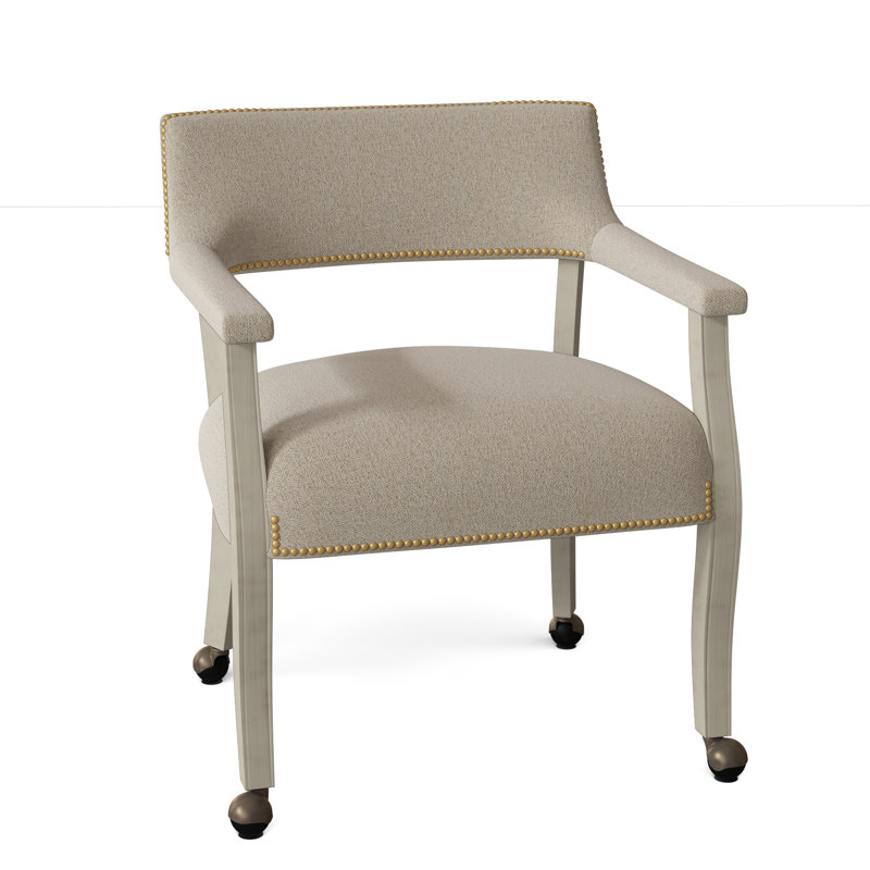 Thayer Armchair, Nickel, Pewter (9953 65), Walnut