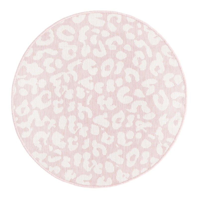 Animal Print Indoor / Outdoor Rug, Round 3'