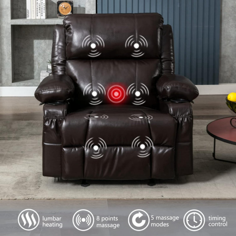 Fauteuil inclinable manuel standard avec masseur 29 po Biddings