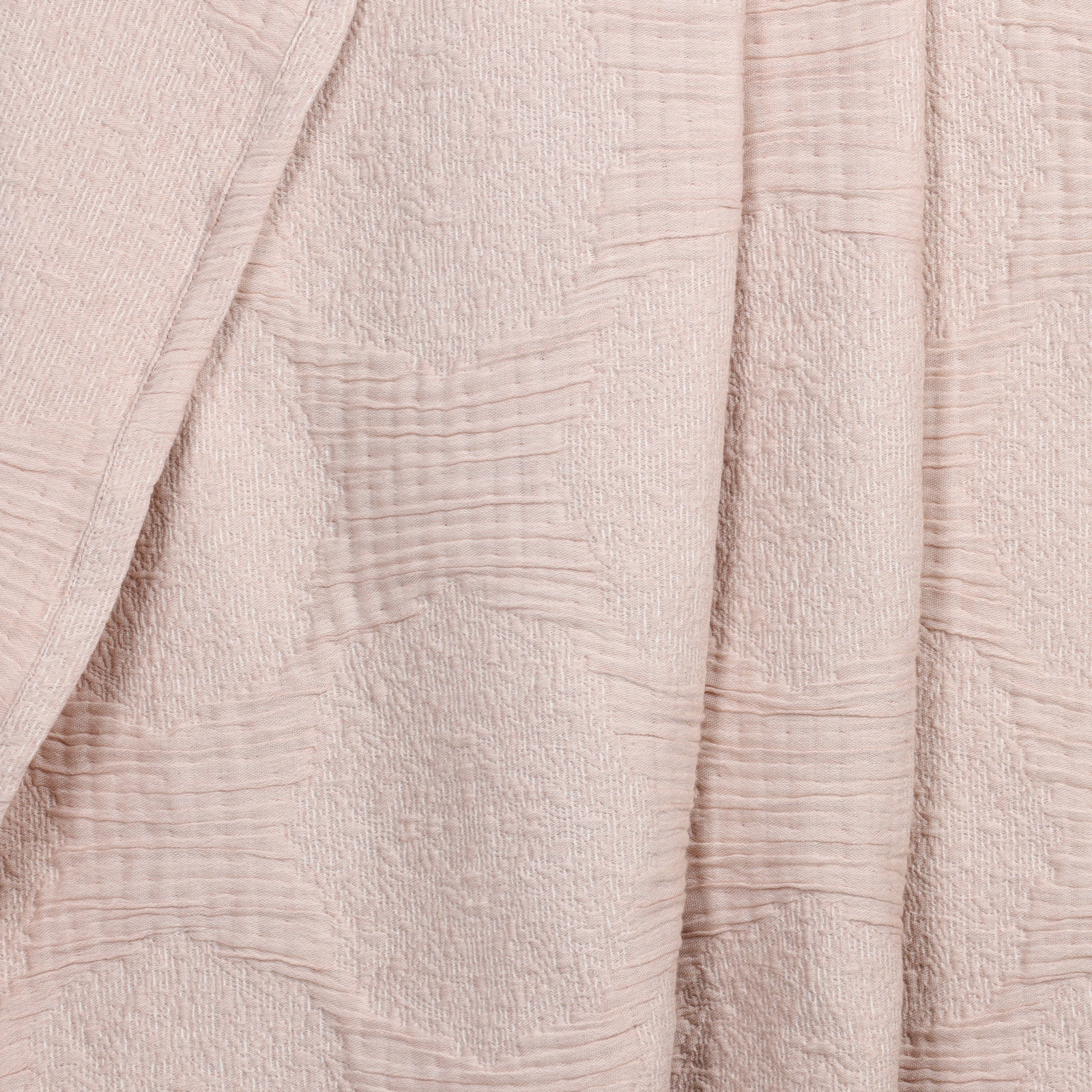 Cotton Coverlet Set, Throw Coverlet, Blush