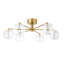 Clear Glass Semi Flush Mount