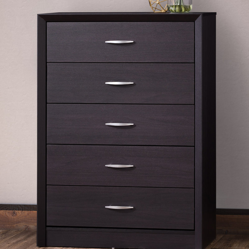 Commode 5 tiroirs L 31,5 po Lodsworth, Chêne noir