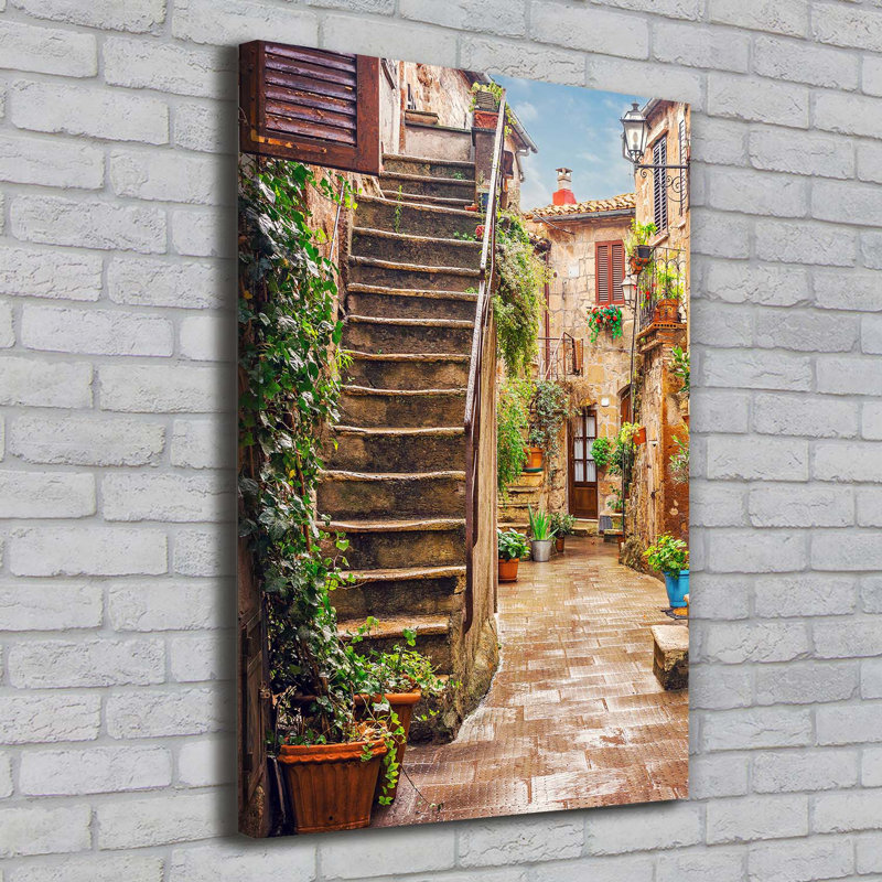 Italian Streets - Wrapped Canvas Print