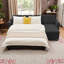 Canapé-lit d'angle UNARAVU 106,5 po avec chargeur, rangement et matelas en mousse mémoire-822251388