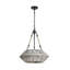 Lustre géométrique unique à 3 lumières Bartels