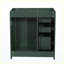 Meuble-lavabo autoportant en bois massif de 30 po avec 3 tiroirs et portes à fermeture douce-130136849