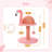 Cat Scratching Post, Pink Cat Scratcher Tree, Flamingos Natural Sisal Cat Scratch Post With Interactive Toy Ball And Extra Replacement Sisal Scratching Pole For Kittens And Small Cats,Pink