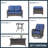 Schutt 7-Piece Outdoor PE Wicker Loveseat Set with Swivel Rockers, Side Table & Tempered Glass Coffee Table - All-Weather Patio Furniture with Ottoman Storage-87499003