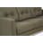 Radwan Pesto Green Leather Sofa (Assembled)