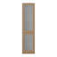 Armoire de rangement moderne à façade en verre avec tablettes spacieuses