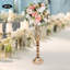 6PCS Support à fleurs en cristal, route de mariage, grands porte-fleurs, centre de table, vase en cristal en métal pour tables de réception, fournitures de mariage -97872313-97872314