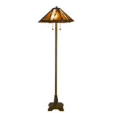 Allexus 60'' Bronze Traditional Floor Lamp with Outlet