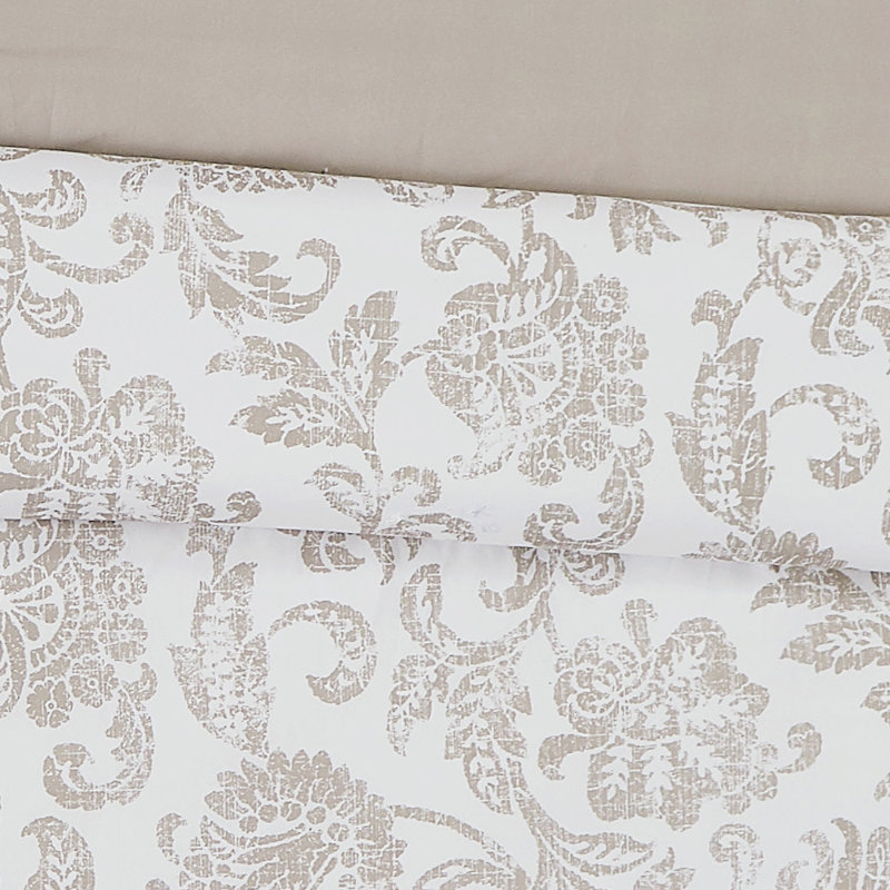 Polyester Plain Weave Floral Comforter, Twin Comforter + 1 Standard Pillow Sham