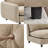 69" L-Shaped Modular Sectional Sofa with Ottoman, 3-Piece Velvet Couch with Solid Eucalyptus Wood Frame, Free Combination Design for Small Spaces and Apartments-1757450390