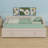 L-Shaped Upholstered Daybed With Pop Up Trundle-1276224474