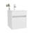FM FURNITURE  Belle Bathroom Floating Vanity With Sink, 1 Door, White-2139738774