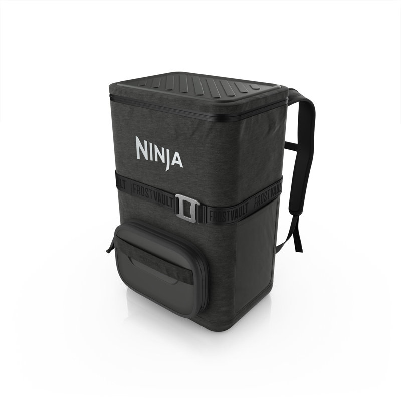 Ninja Outdoor Frostvault Go 36-can Soft Cooler With Cold Dry Zone, Charcoal Gray