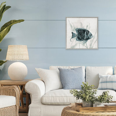 Something Fishy Aquatic Framed Giclee, design by Jacob Q
