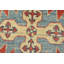 Tapis rouge nouvel âge en laine 8 pi x 10 pi 11 po Gurutz