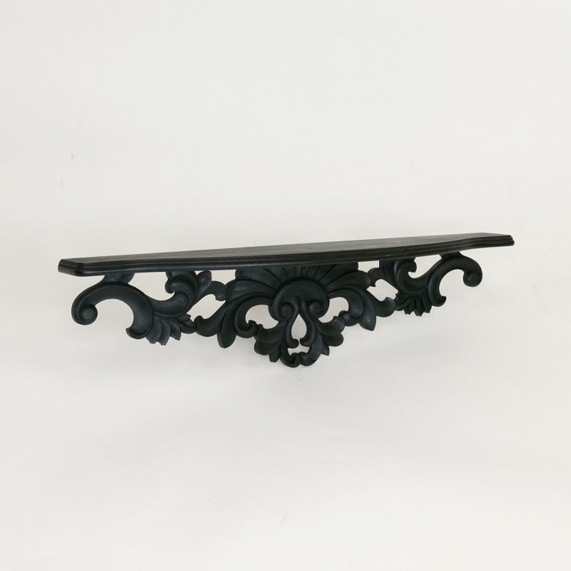 Bannerman 29" Wide Pine Solid Wood Floating Shelf