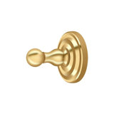 Deltana R2009-CR003 R-Series Robe Hook Single Lifetime Polished Brass