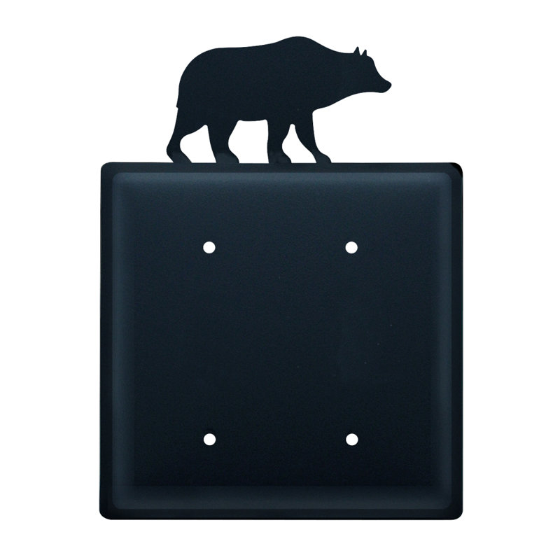 Bear 2-Gang Blank Wall Plate