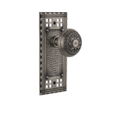 Craftsman Plate with Egg & Dart Door Knob