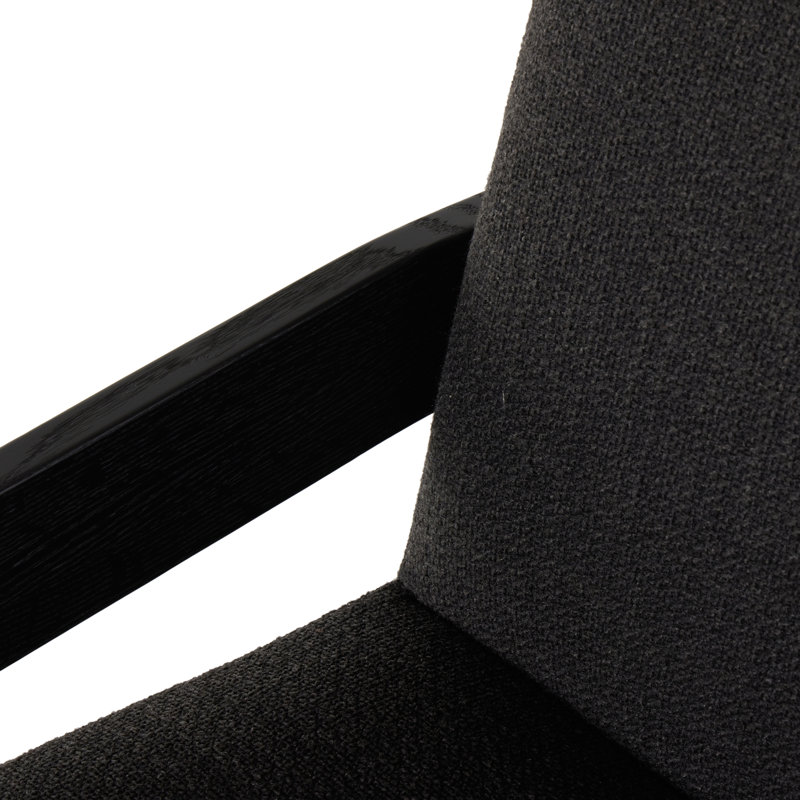 Roxy Dining Armchair, Gibson Black, Black, Black