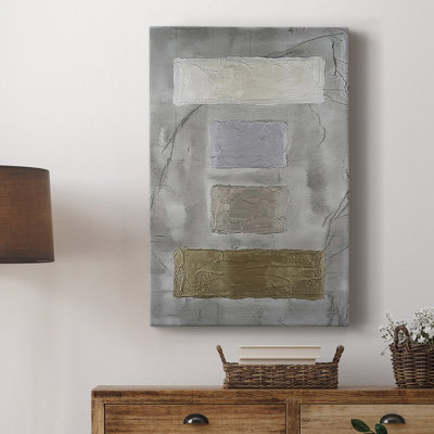 Metallic Monoliths III -Custom Wrapped Gallery Cavas