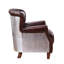 Fauteuil club brun en cuir fleur 30 po Innes Innes
