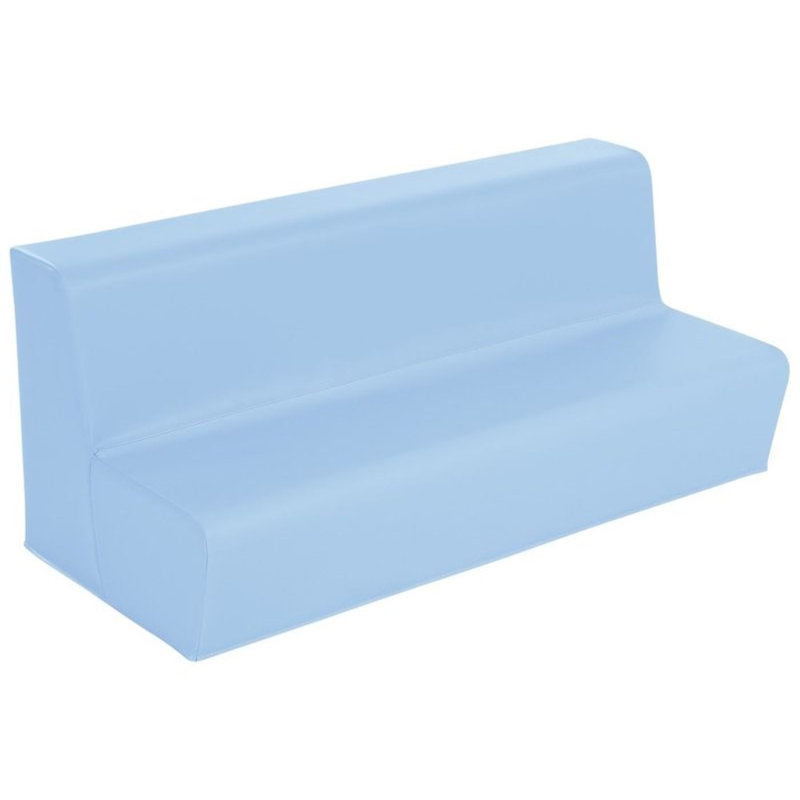 Banc 3 places - Hauteur de l'assise: 6 po, Bleu clair