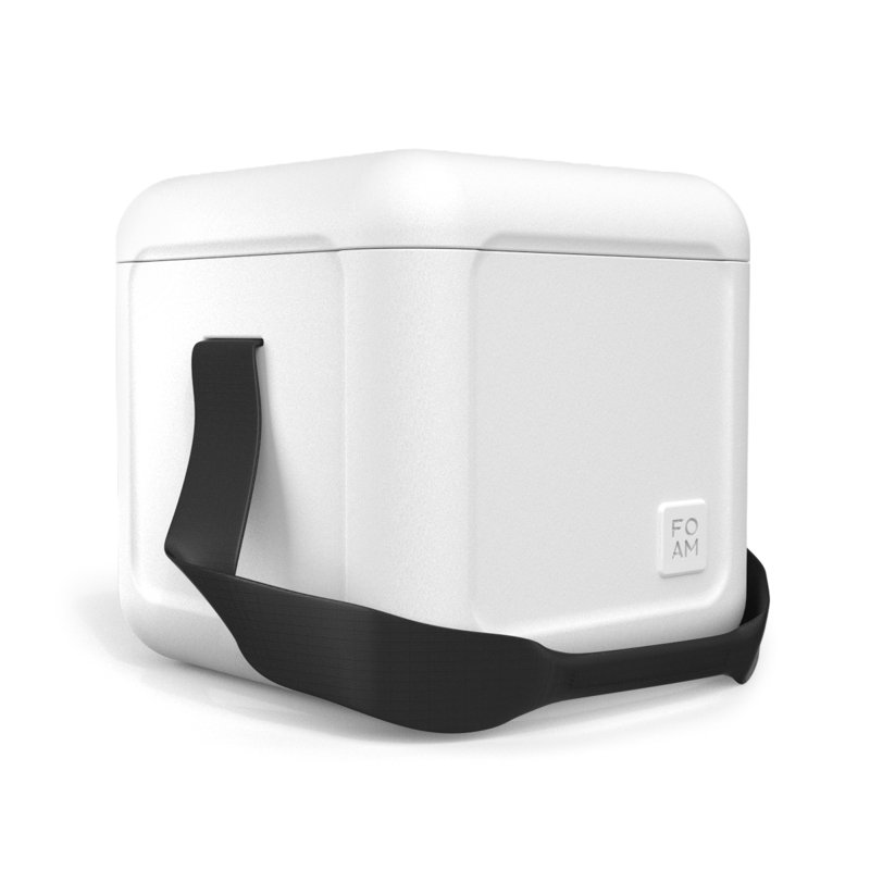 White EVA Foam 22qt Hybrid Soft-Hard Cooler with Strap