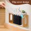 Router Shelf Wall Mount, Wifi Router Box Hider & Modem Storage Box With Cable Holes，Cable Management Organizer For Router, Modem, Power Strip, Brown-130557698