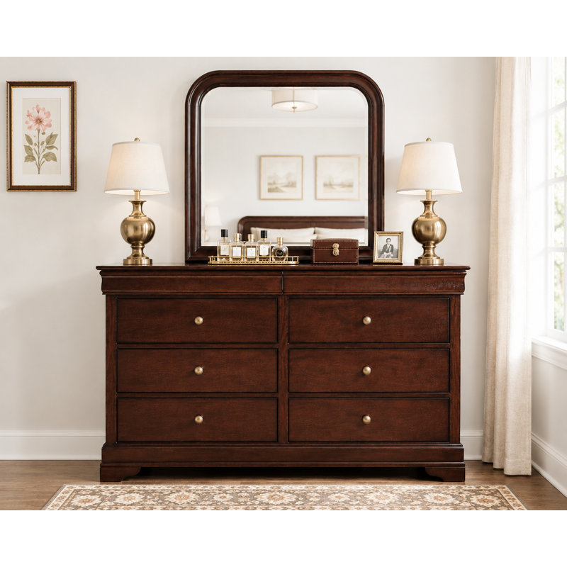 Aaleiyah Dresser and Mirror Set 