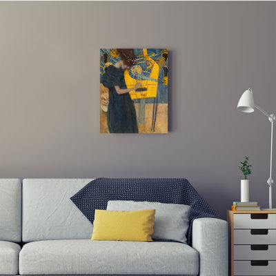 «Music» par Gustav Klimt, reproductions d'art classique à cadre rétro The World, reproductions d'art mural pour la maison