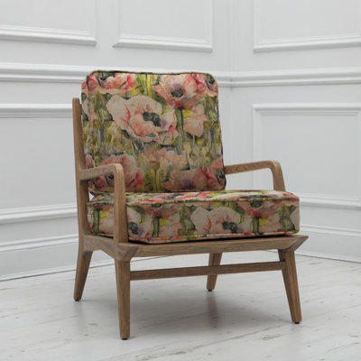 Idris Upholstered Linen and Cotton Armchair
