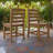 Sustainable HDPE Armless Chair Set - Eco-Friendly Outdoor Seating (Set of 2)-1759023105