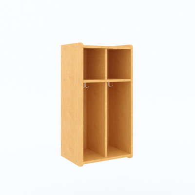 2 Section Toddler Laminate Floor Locker 19" Wide