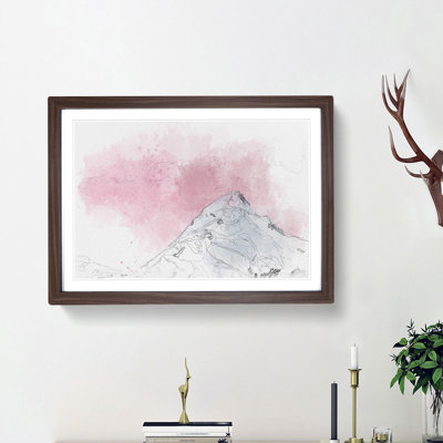 Snowy Mountain - Framed Print