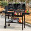 Barbecue combiné à 2 brûleurs au gaz et au charbon avec brûleur latéral Royal Gourmet