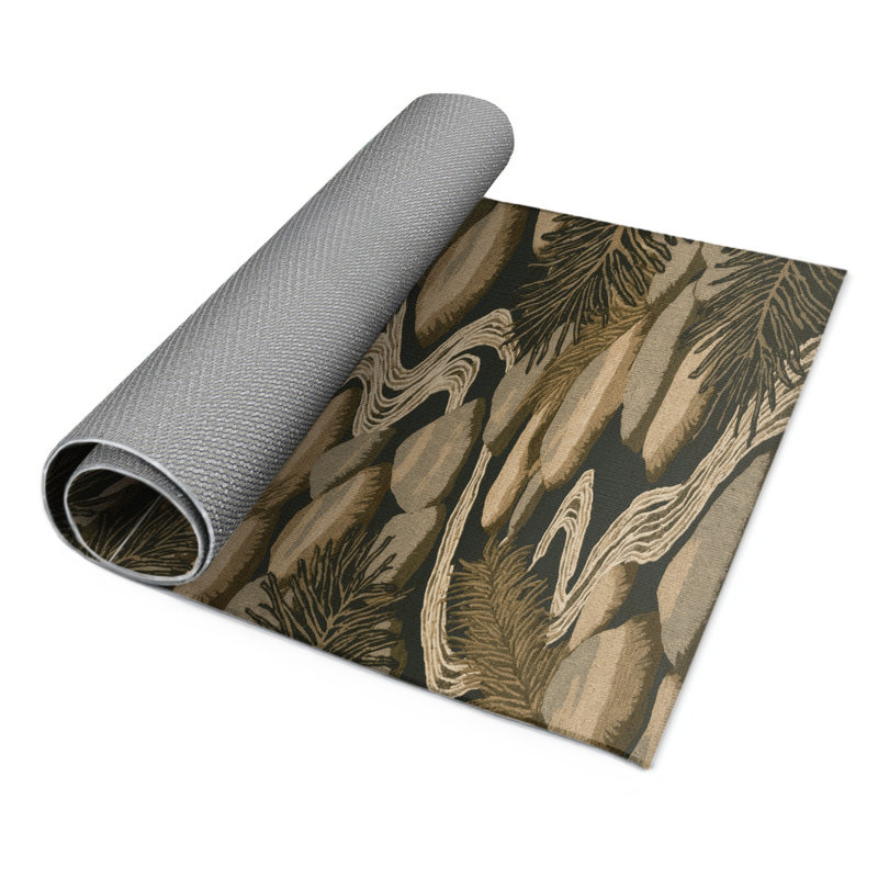 Tapis d'intérieur et d'extérieur brun Nature, Rectangulaire 3 pi x 5 pi